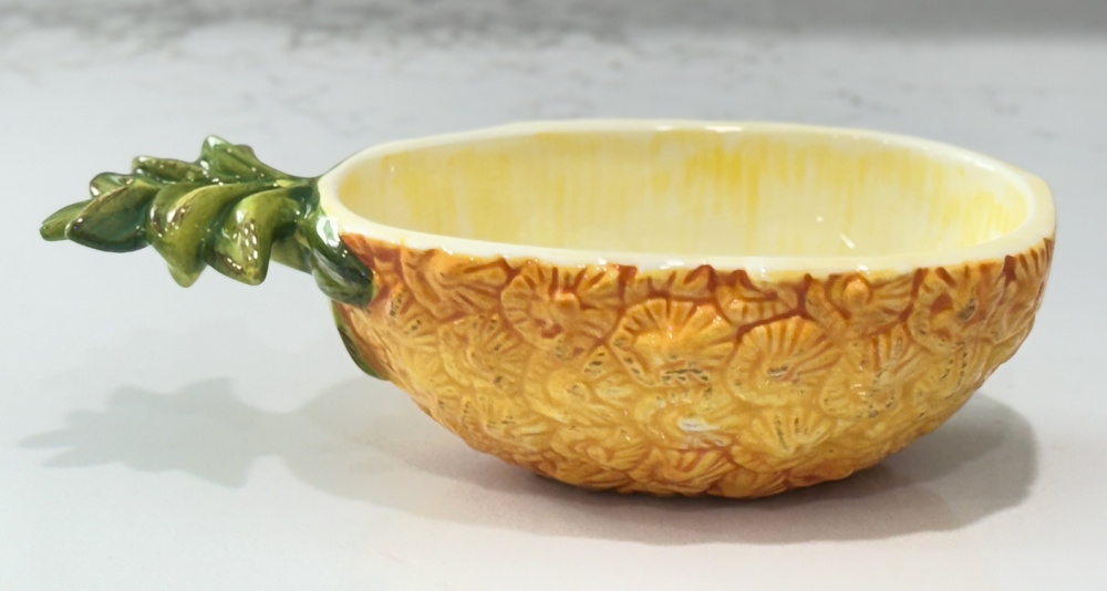 Target Home Pineapple Ceramic Serving Bowl Small Tropical Fruit Dish Tiki Bar